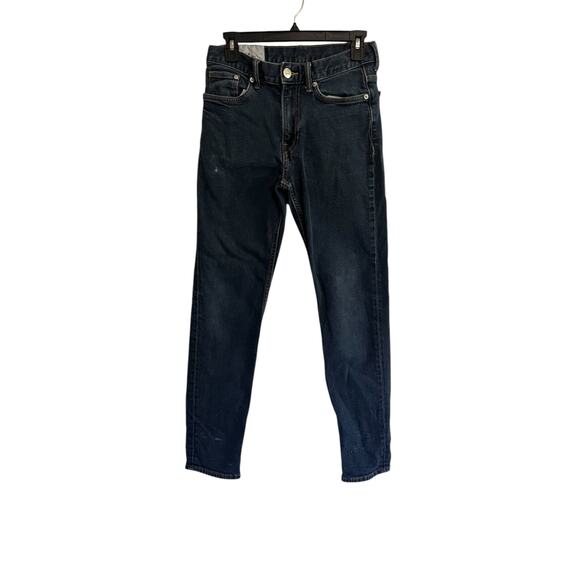 H&M & Denim Jeans Slim Fit Mens Size 29 x 32 
Dark Wash Lightly Distressed - Picture 1 of 5